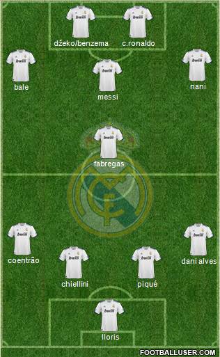 Real Madrid C.F. Formation 2010