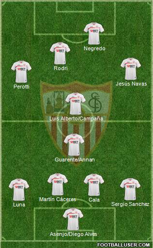 Sevilla F.C., S.A.D. Formation 2010