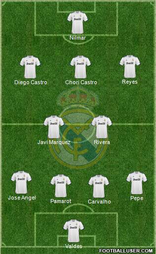 Real Madrid C.F. Formation 2010