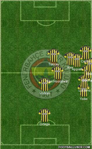 Fenerbahçe SK Formation 2010