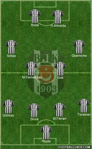 Besiktas JK Formation 2010