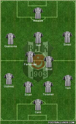 Besiktas JK Formation 2010