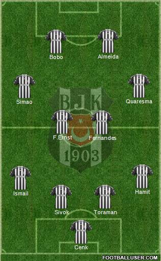 Besiktas JK Formation 2010
