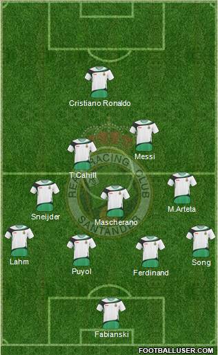 R. Racing Club S.A.D. football formation