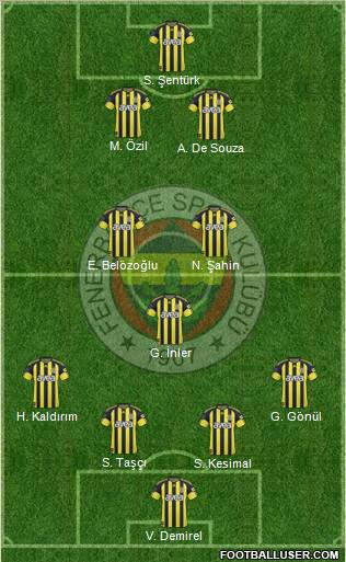 Fenerbahçe SK Formation 2010