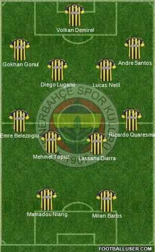 Fenerbahçe SK Formation 2010