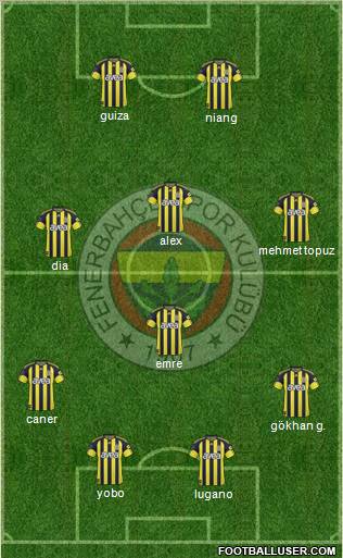 Fenerbahçe SK Formation 2010