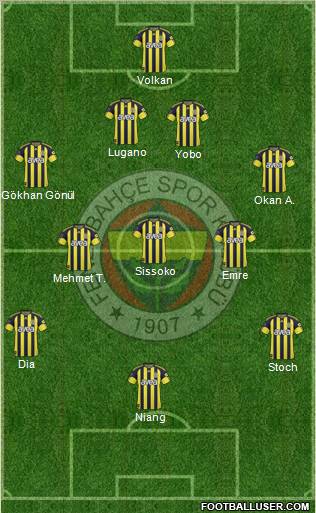 Fenerbahçe SK Formation 2010