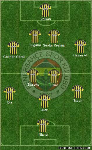 Fenerbahçe SK Formation 2010