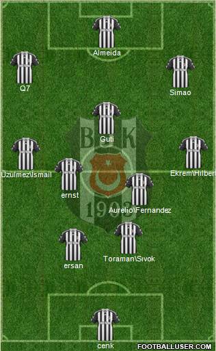 Besiktas JK Formation 2010