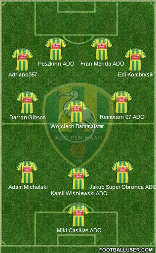 ADO Den Haag Formation 2010