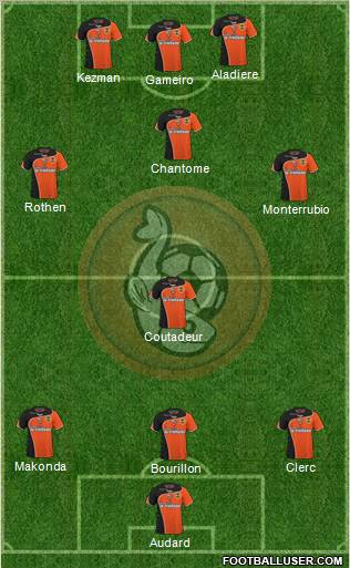 FC Lorient Bretagne Sud football formation