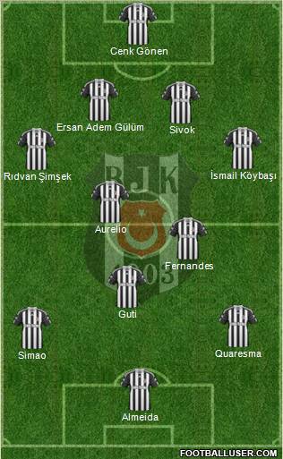 Besiktas JK Formation 2010