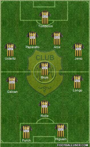 Olimpo de Bahía Blanca 4-4-2 football formation