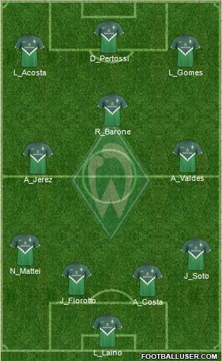 Werder Bremen Formation 2010
