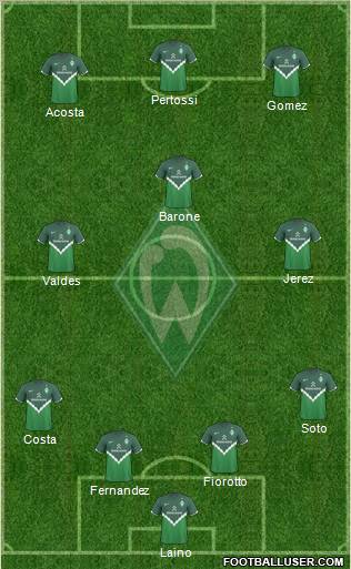 Werder Bremen Formation 2010