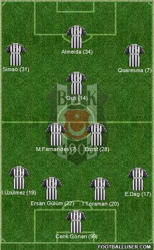 Besiktas JK Formation 2010