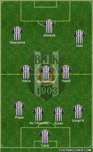 Besiktas JK Formation 2010