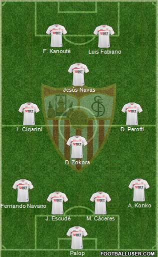 Sevilla F.C., S.A.D. Formation 2010