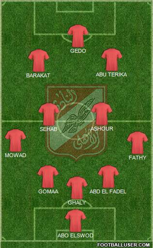Al-Ahly Sporting Club Formation 2010