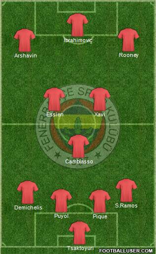 Fenerbahçe SK Formation 2010