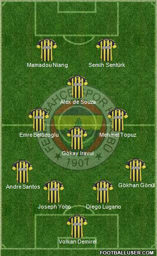 Fenerbahçe SK Formation 2010