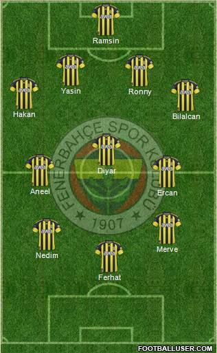 Fenerbahçe SK Formation 2010