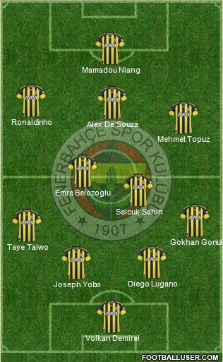 Fenerbahçe SK Formation 2010
