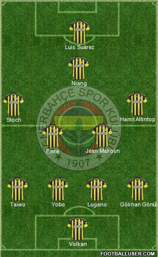 Fenerbahçe SK Formation 2010