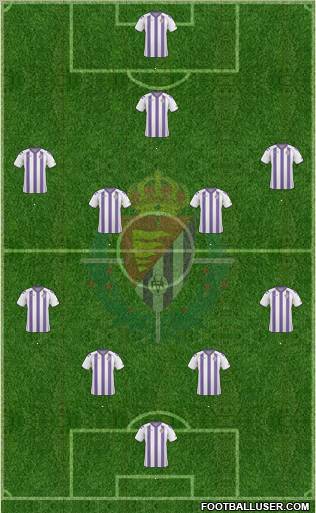 R. Valladolid C.F., S.A.D. football formation