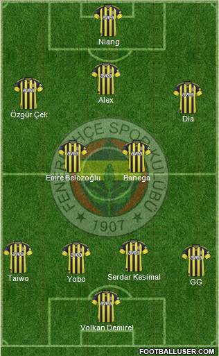 Fenerbahçe SK Formation 2011