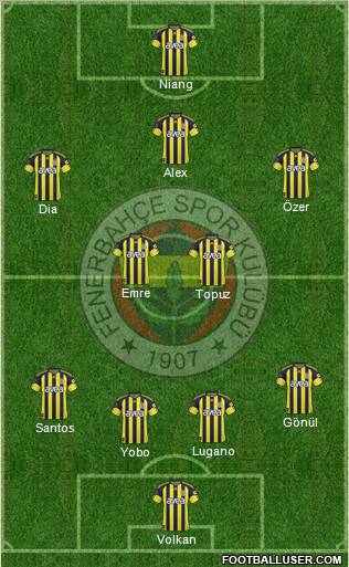 Fenerbahçe SK Formation 2011