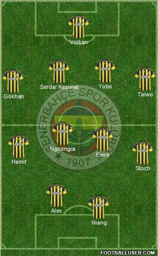 Fenerbahçe SK Formation 2011