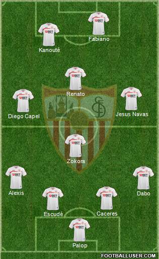 Sevilla F.C., S.A.D. Formation 2011