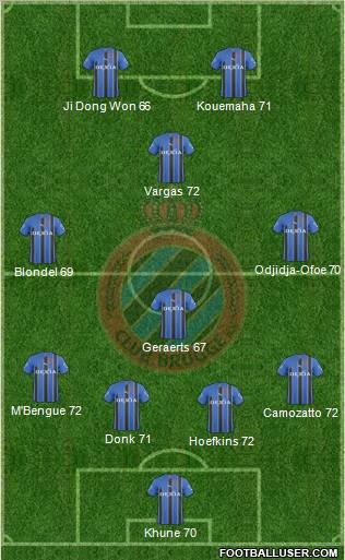 Club Brugge KV Formation 2011