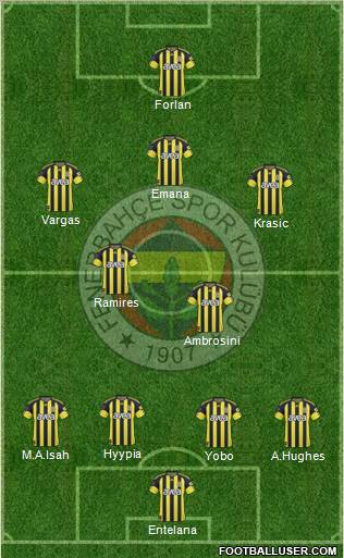 Fenerbahçe SK Formation 2011