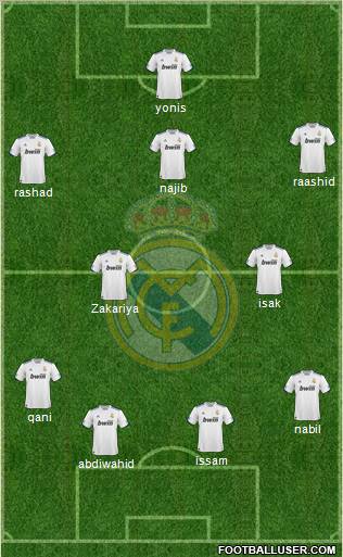 Real Madrid C.F. Formation 2011