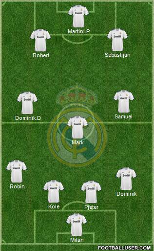 Real Madrid C.F. Formation 2011