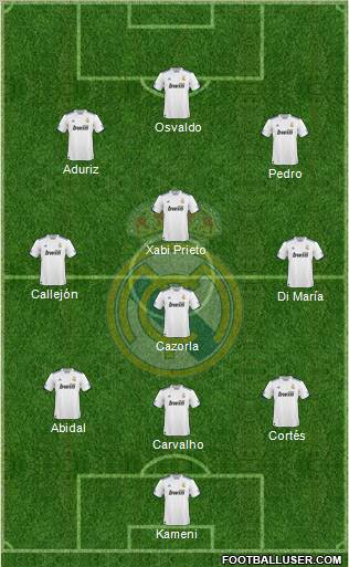 Real Madrid C.F. Formation 2011