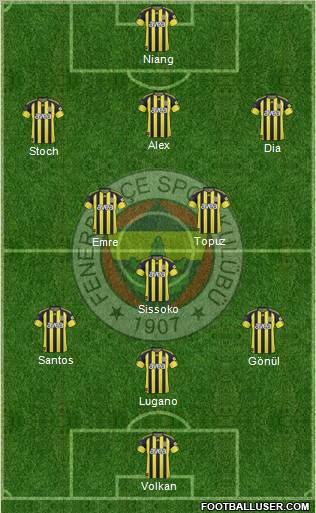 Fenerbahçe SK Formation 2011