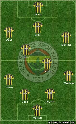 Fenerbahçe SK Formation 2011