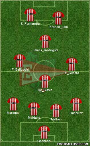 Estudiantes de La Plata football formation