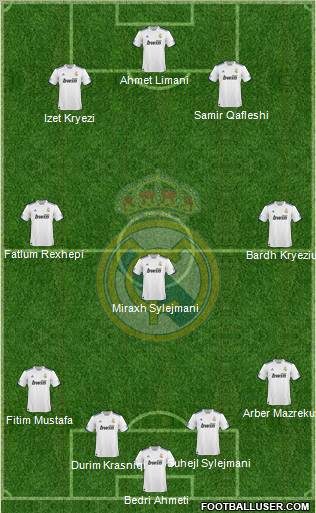 Real Madrid C.F. Formation 2011