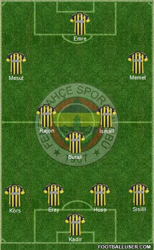 Fenerbahçe SK Formation 2011