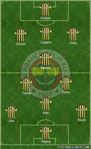 Fenerbahçe SK Formation 2011