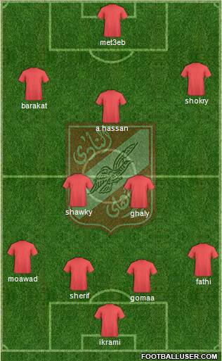 Al-Ahly Sporting Club Formation 2011