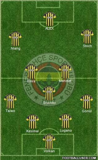 Fenerbahçe SK Formation 2011