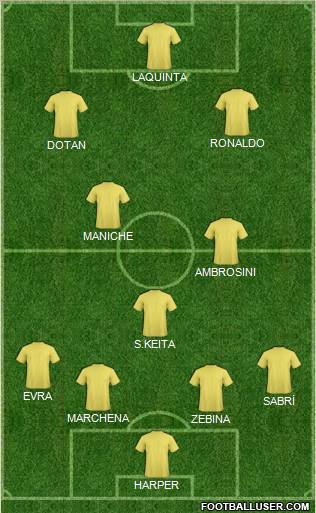 Pro Evolution Soccer Team Formation 2011