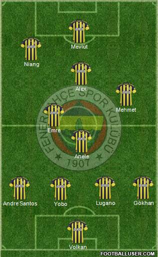 Fenerbahçe SK Formation 2011