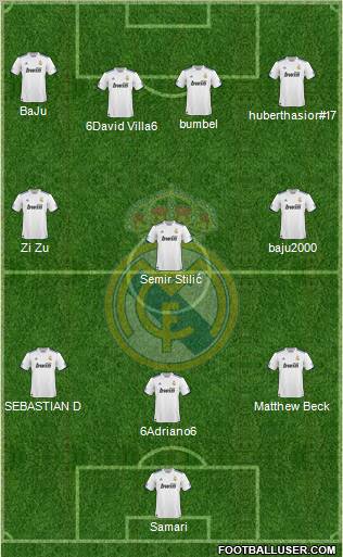 Real Madrid C.F. Formation 2011